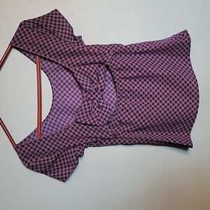 Women's Keds XS fitted shirt bow back